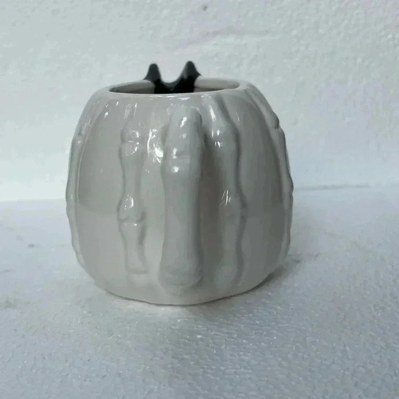 Pumpkin Bones Halloween Milk Cream & Sugar Set - Picture 4 of 8